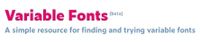 Variable Fonts coupons